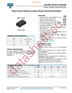 ES1PAHE3/84A datasheet  